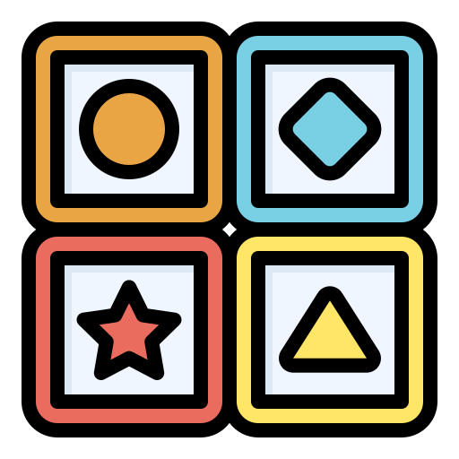 장난감 블록 Generic Outline Color icon