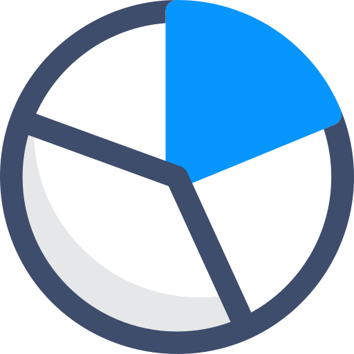 grafico a torta SBTS2018 Blue icona