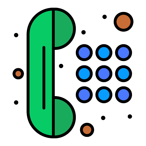 klawiatura numeryczna Flatart Icons Lineal Color ikona