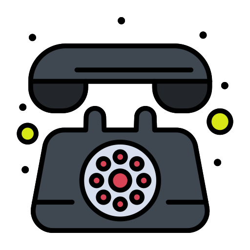 telefon Flatart Icons Lineal Color ikona
