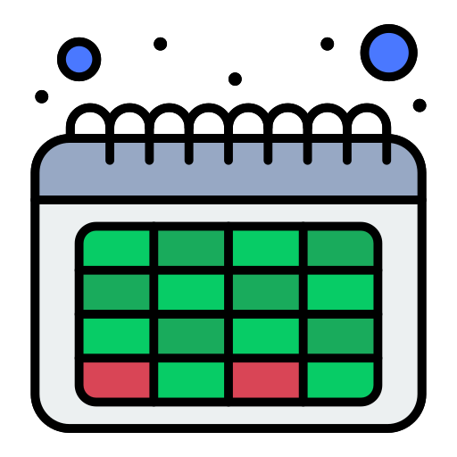 calendário Flatart Icons Lineal Color Ícone