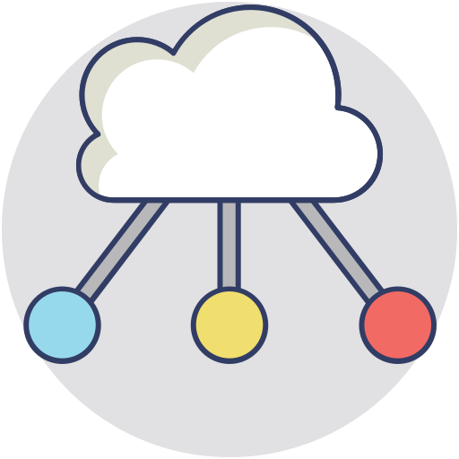 réseau cloud Generic Rounded Shapes Icône