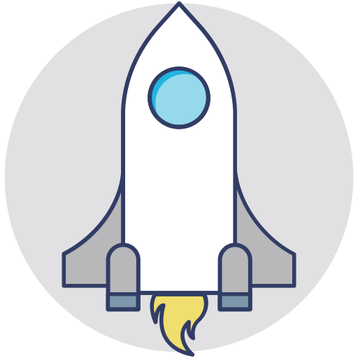 raketenstart Generic Rounded Shapes icon