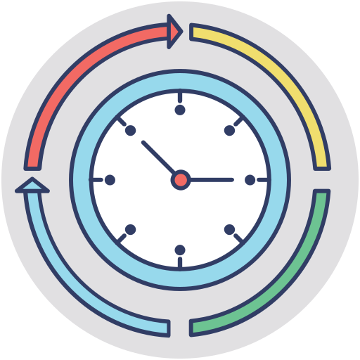 planificación del tiempo Generic Rounded Shapes icono