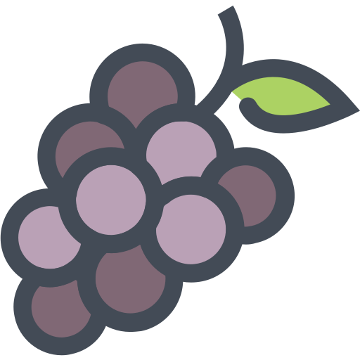 Виноград Generic Outline Color иконка