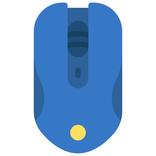 ratón de computadora Juicy Fish Flat icono