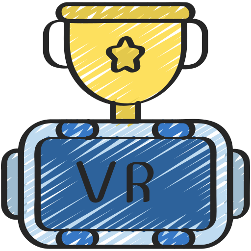 VR technology Juicy Fish Sketchy icon