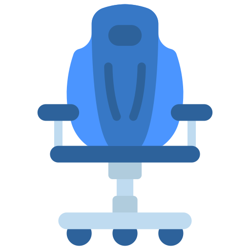 Gaming chair Juicy Fish Flat icon