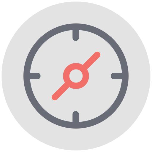 kompas hulpmiddel Creative Stall Premium Flat icoon