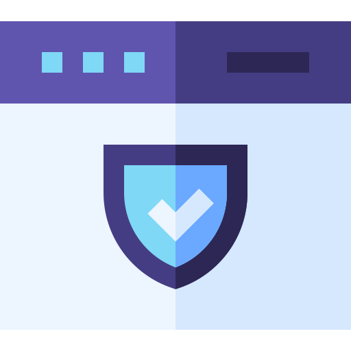 internet sicherheit Basic Straight Flat icon