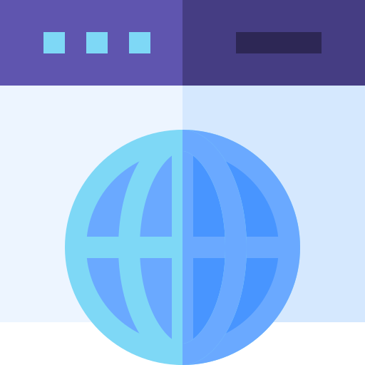 Всемирная сеть Basic Straight Flat иконка