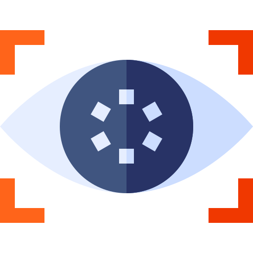identificación biométrica Basic Straight Flat icono
