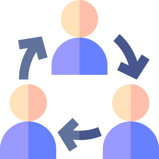 Teamwork Basic Straight Flat icon