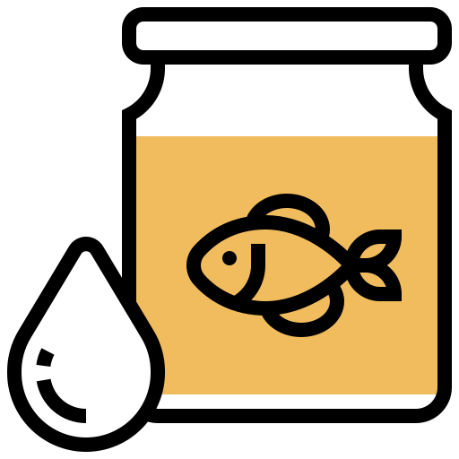 Fish oil Meticulous Yellow shadow icon