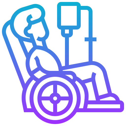 rolstoel Meticulous Gradient icoon