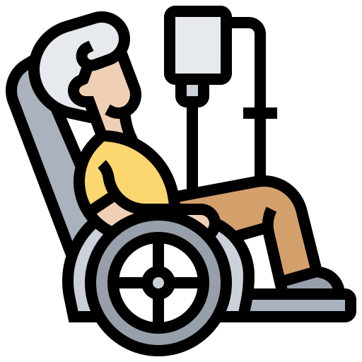 Wheelchair Meticulous Lineal Color icon