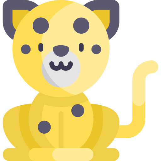 jaguar Kawaii Flat icon