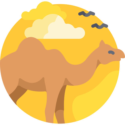 camello Detailed Flat Circular Flat icono