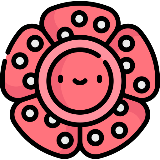 Rafflesia Kawaii Lineal color icon