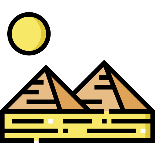Pyramid Detailed Straight Lineal color icon