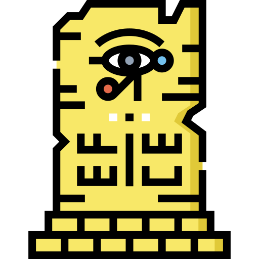 Hieroglyph Detailed Straight Lineal color icon