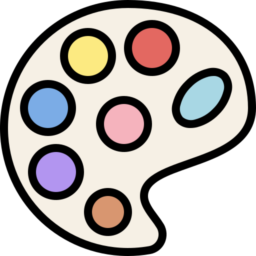 tavolozza di colori Generic Outline Color icona