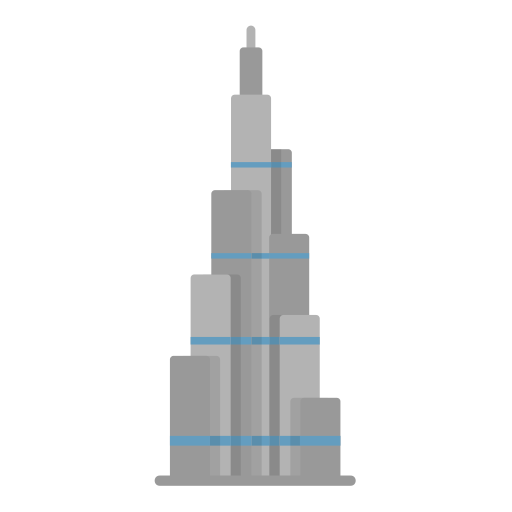 Burj khalifa Generic Flat icon
