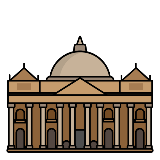 Базилика Святого Петра Generic Outline Color иконка