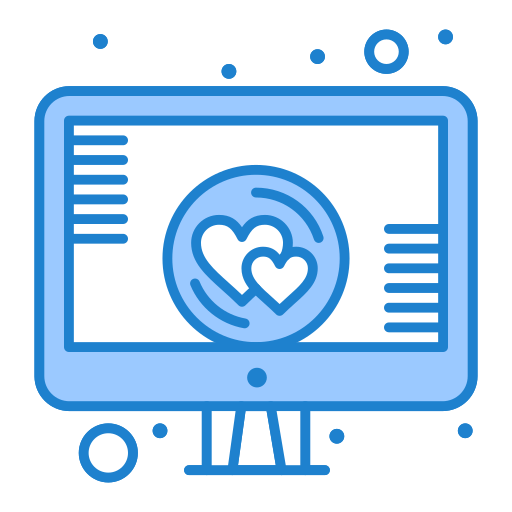 Online dating Generic Blue icon
