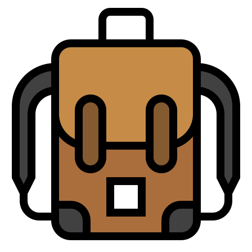 Backpack Generic Outline Color icon