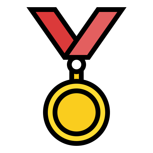 medalha Generic Outline Color Ícone