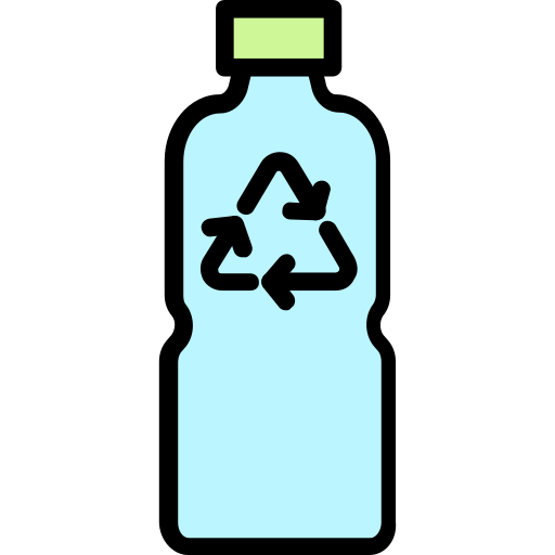 botella de plástico Generic Outline Color icono