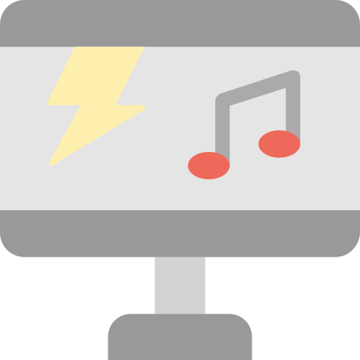 odtwarzacz muzyki Generic Flat ikona