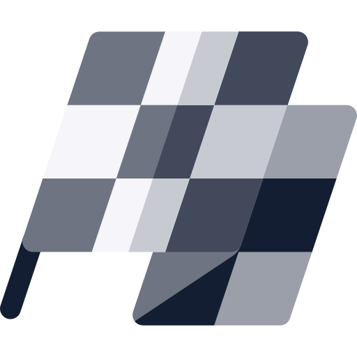 Checkered flag Basic Rounded Flat icon