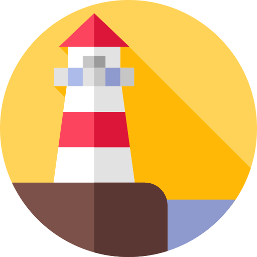 灯台 Flat Circular Flat icon