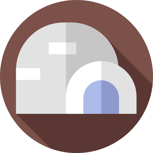 igloo Flat Circular Flat icona