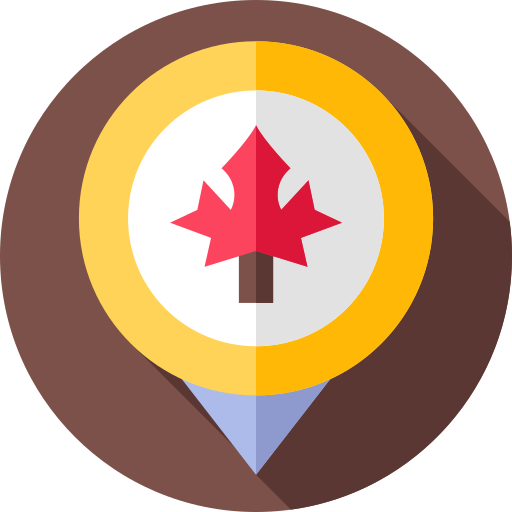 canada Flat Circular Flat icona