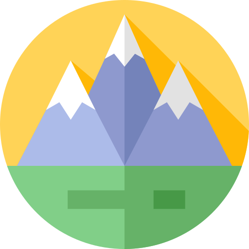 berg Flat Circular Flat icoon