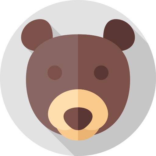 oso Flat Circular Flat icono