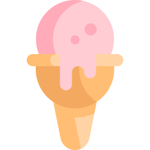 Мороженое Kawaii Flat иконка