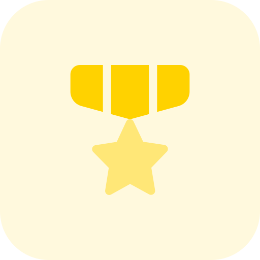 medal honoru Pixel Perfect Tritone ikona