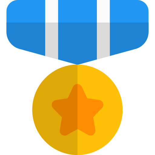 Медаль Pixel Perfect Flat иконка