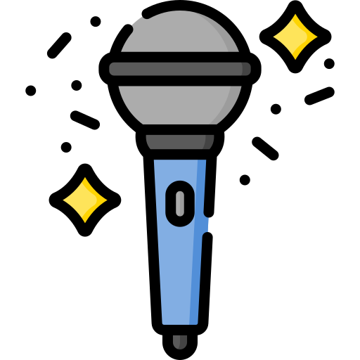 karaoke Special Lineal color icono
