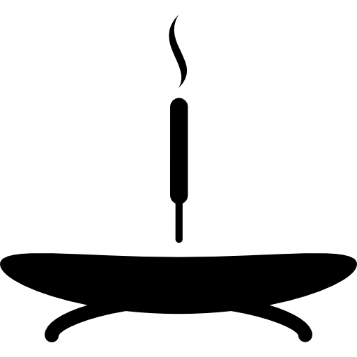 bastoncino di incenso su una base  icona