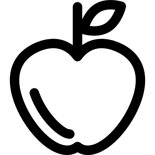 contour de pomme  Icône