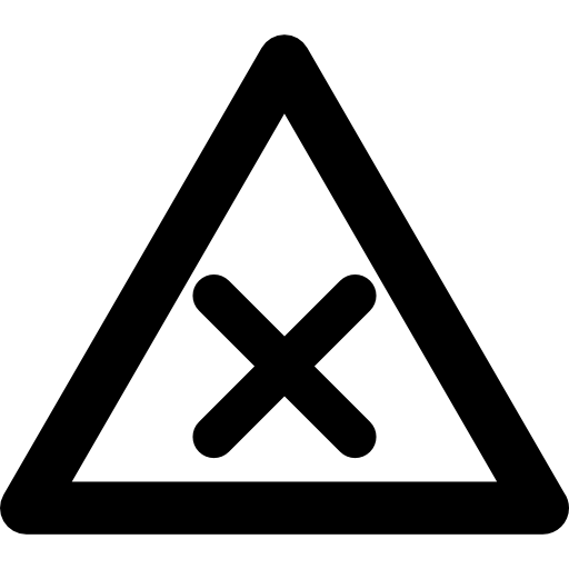 Warning harmful sign  icon