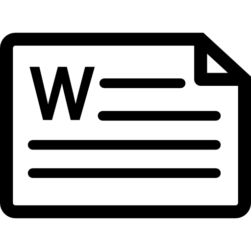 orientación horizontal del documento  icono