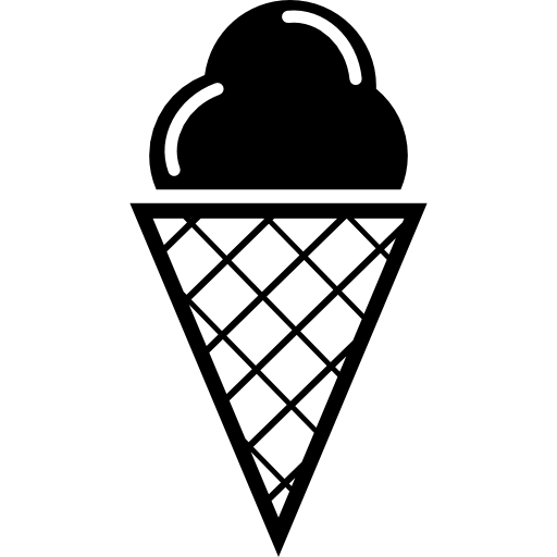 helado en cono  icono