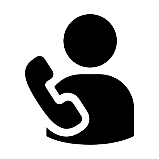 User at phone Pictograms Fill icon