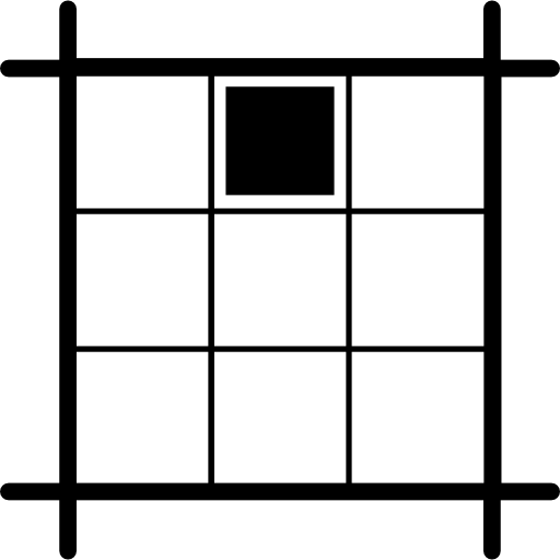 North square selected in layout  icon